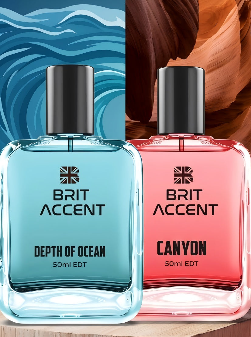 BRIT ACCENT Combo Perfume Set (Pack of 2) – 50ml Each