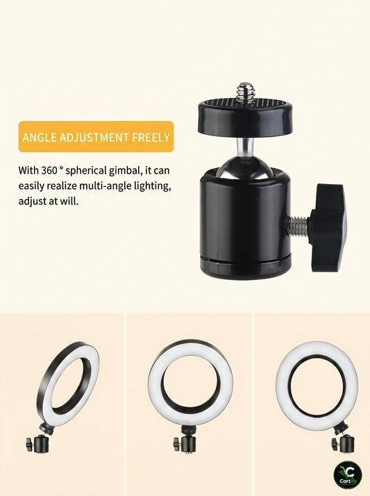 10-Inch LED Ring Light with Mobile Holder – Perfect for Video Shooting & Selfies
