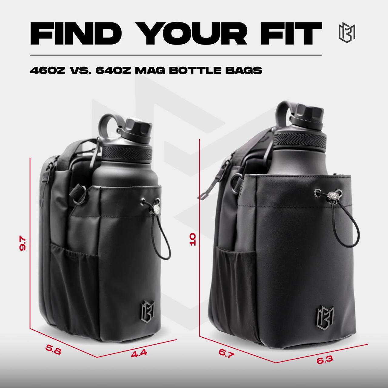 Magnetic Bottle Bag - 46oz / 64oz Tactical Water Bottle Carrier