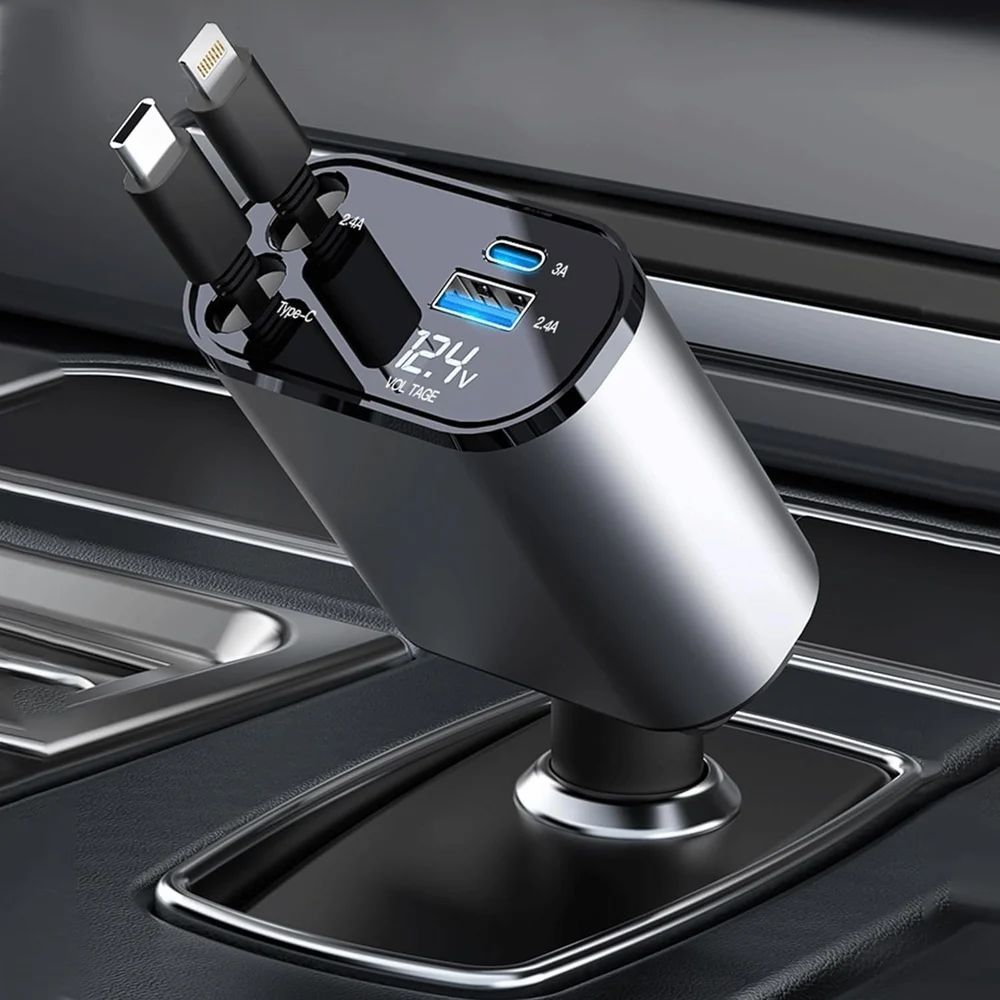 4-in-1 Fast Charging Car Charger