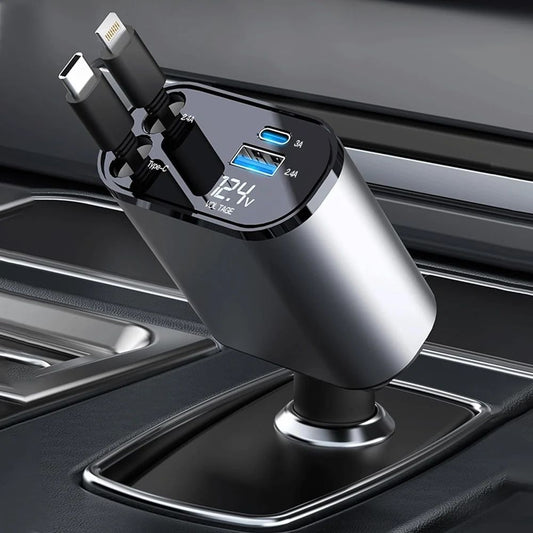 4-in-1 Fast Charging Car Charger