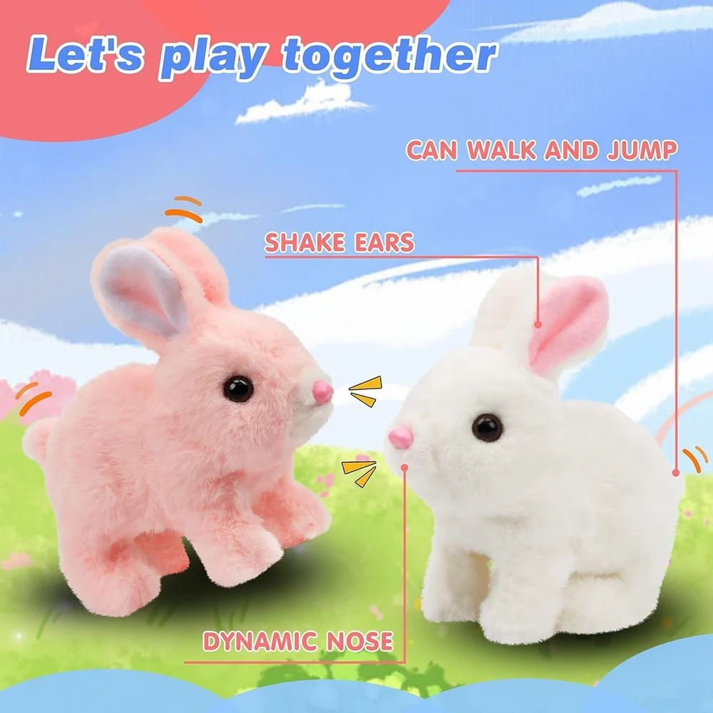 Walking & Sound Plush Rabbit Toy