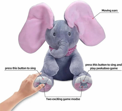 Peekaboo Elephant with Moving Ear and Music
