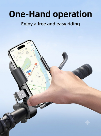 Hacksow 360° Rotatable Bike Mobile Holder | Secure Lock | Shockproof & Anti-Slip Design