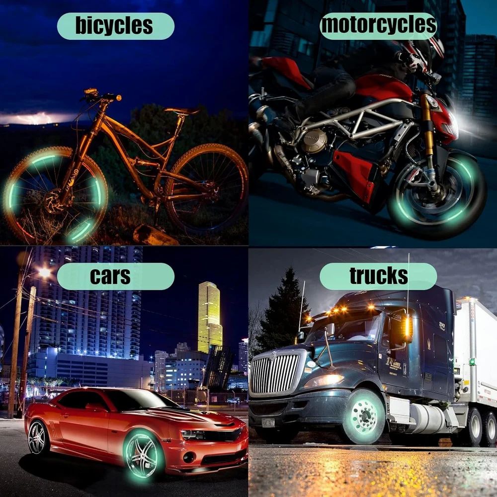 Reflective Car Wheel  Rim Stickers 20 Piece