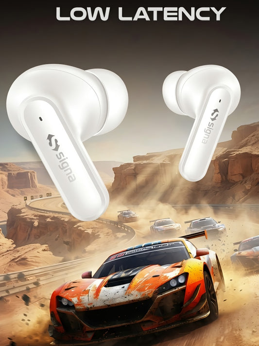 Signatize New Launch Crystal Bass True Wireless in Ear Earbuds with 10mm Drivers, 35H Playtime, v5.3 Bluetooth Earbuds, TWS Ear Buds Wireless Earphones with mic