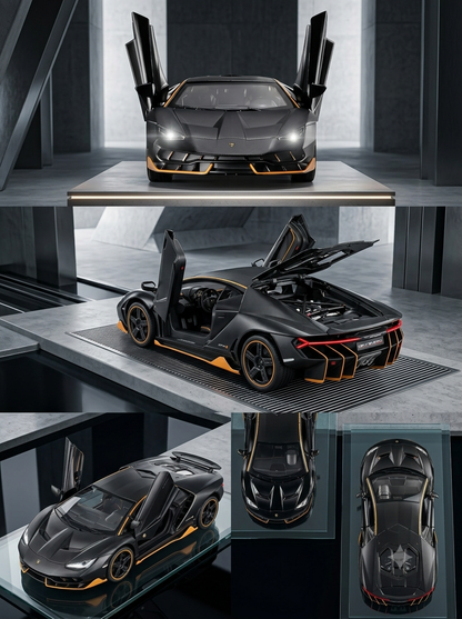 Lamborghini Sian Die-Cast Metal Toy Car 1:32 Scale with Lights, Sound & Pull Back Action
