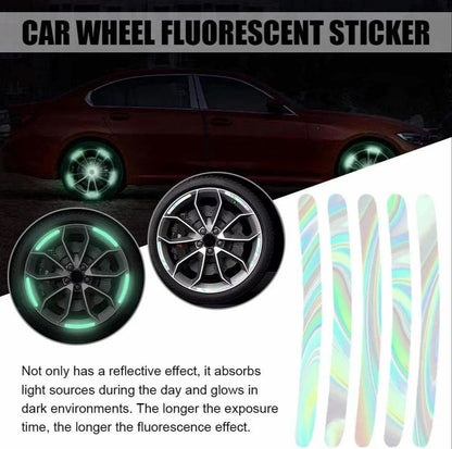 Reflective Car Wheel  Rim Stickers 20 Piece