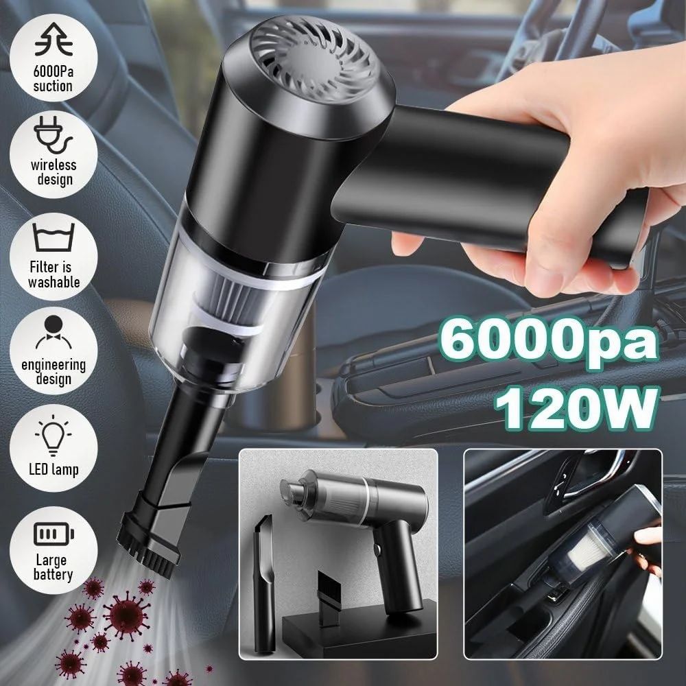 2 In 1  Portable  Mini Vacuum Cleaner