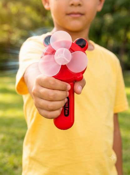 Hand Press Mini Portable Fan Toy (1 Pc, Mix Color & Design)