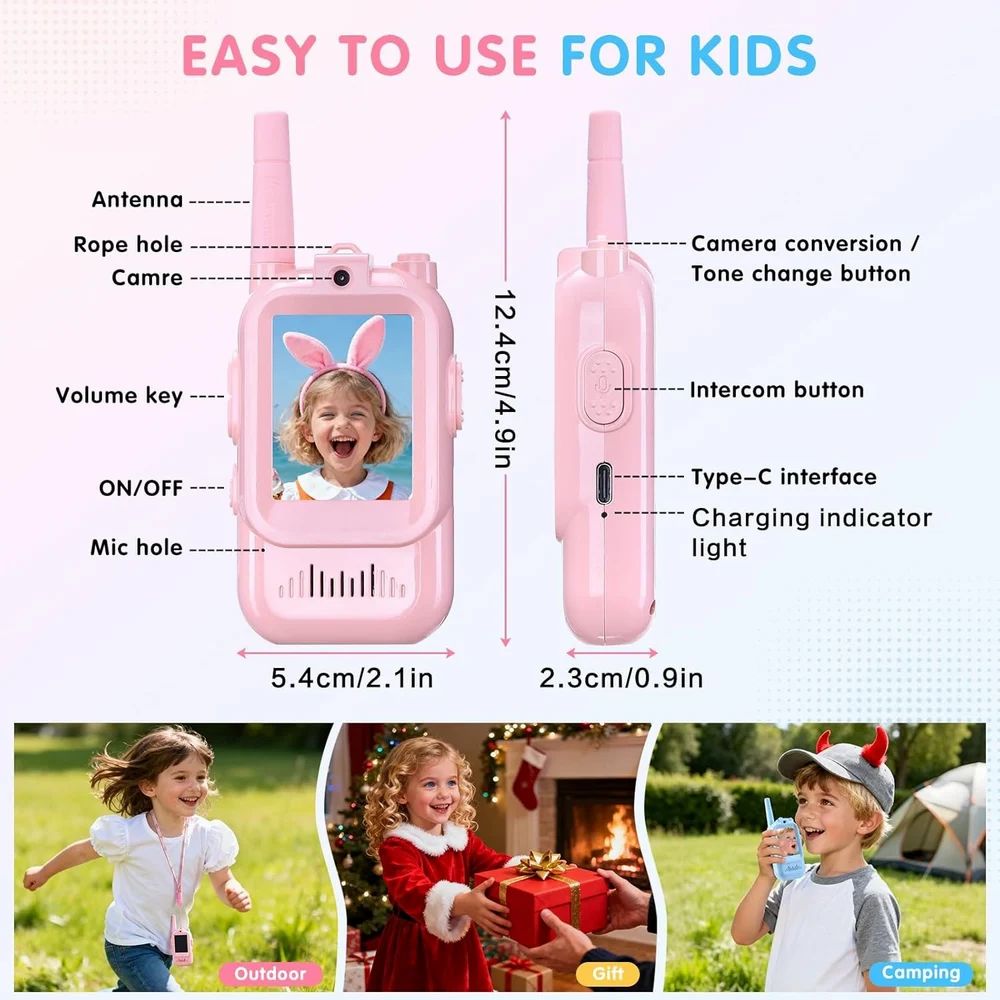 Video Walkie talkie Set of 2