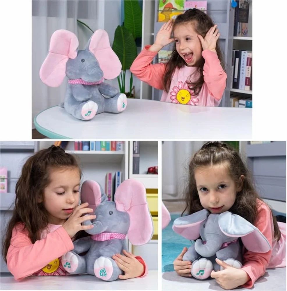 Peekaboo Elephant with Moving Ear and Music