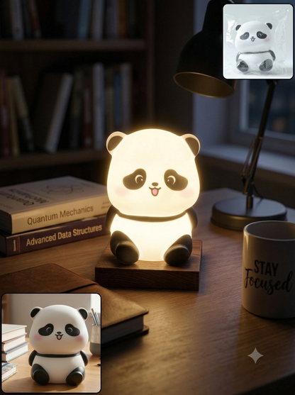 Cute Mini Panda Night Light Lamp (1 Pc)