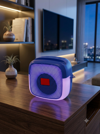 BASS BLING Bluetooth Speaker | Wireless Stereo Sound | Bluetooth 5.0 | Mic & Micro SD Support
