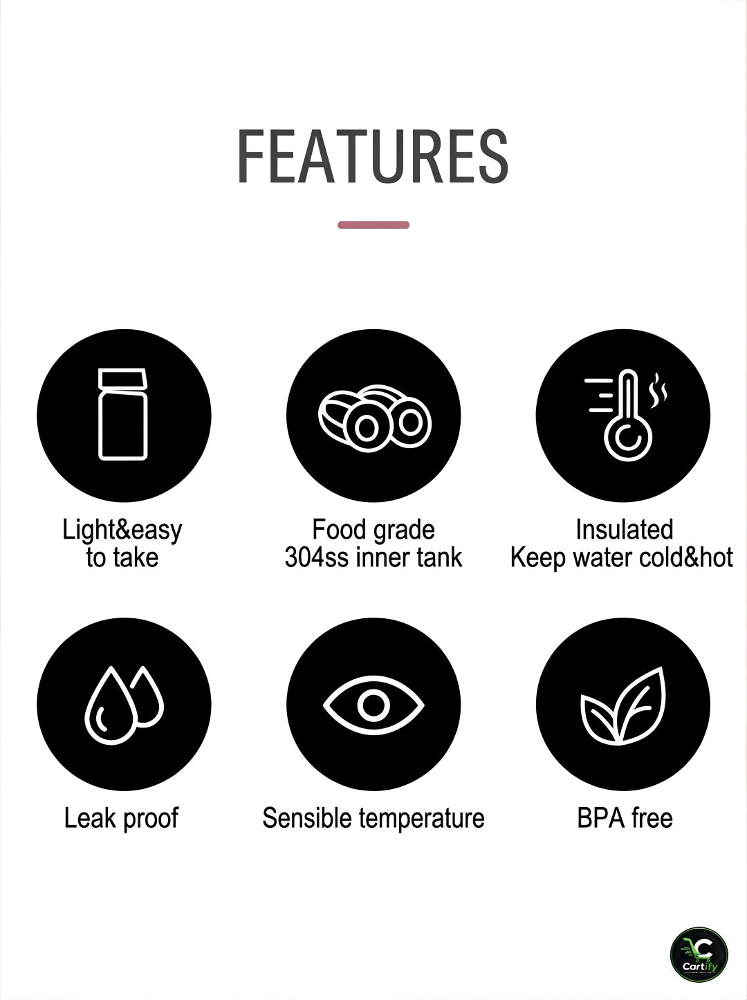 Smart LED Temperature Display Vacuum Insulated Thermos Bottle – 304 Stainless Steel | Hot & Cold | 500ml