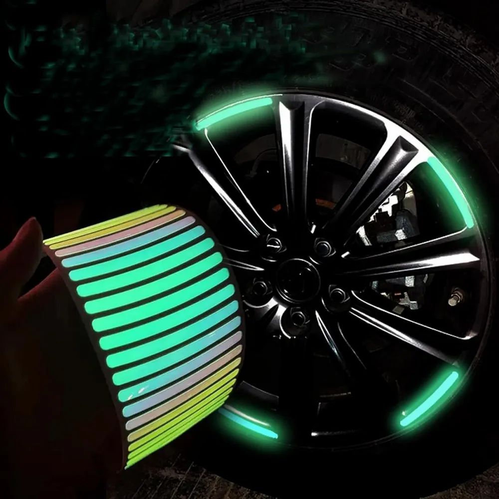 Reflective Car Wheel  Rim Stickers 20 Piece