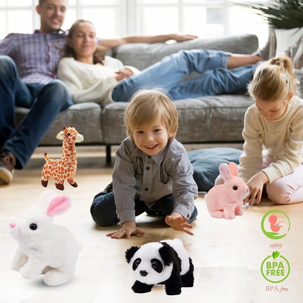 Walking & Sound Plush Rabbit Toy