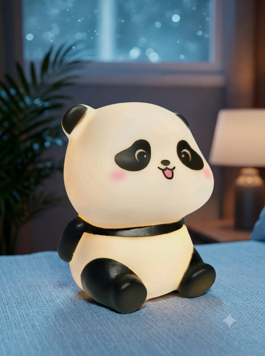 Cute Mini Panda Night Light Lamp (1 Pc)